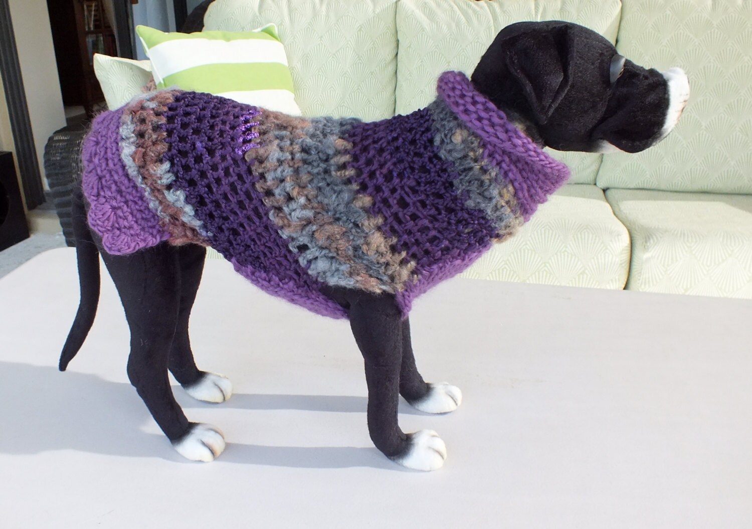 SAMPLE SALE Dog Sweater Magic Small 12.5 inches long