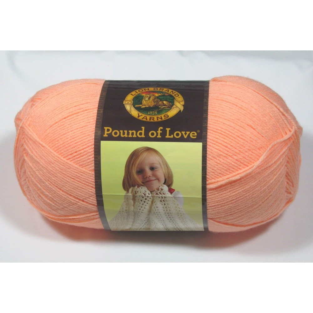 Lion Brand Pound Of Love Yarn Creamsicle 16 Oz   Il Fullxfull.1058661573 Nhzr 