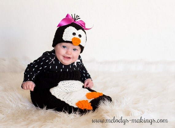 pattern hat newborn crochet sack Set Crochet Baby Penguin Pattern Pattern Crochet Blanket and  Hat