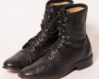 LAREDO Black Lacer Boots Men's Size 9