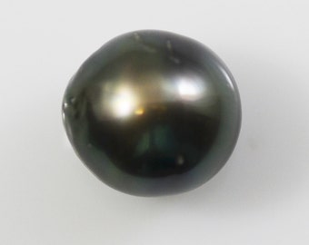 Tahitian Pearl Loose Large Oval Black Pearl 14.7x13.7mm