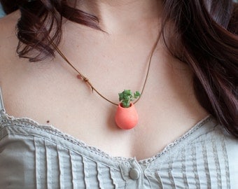 A Wearable Planter, No. 1, in Coral