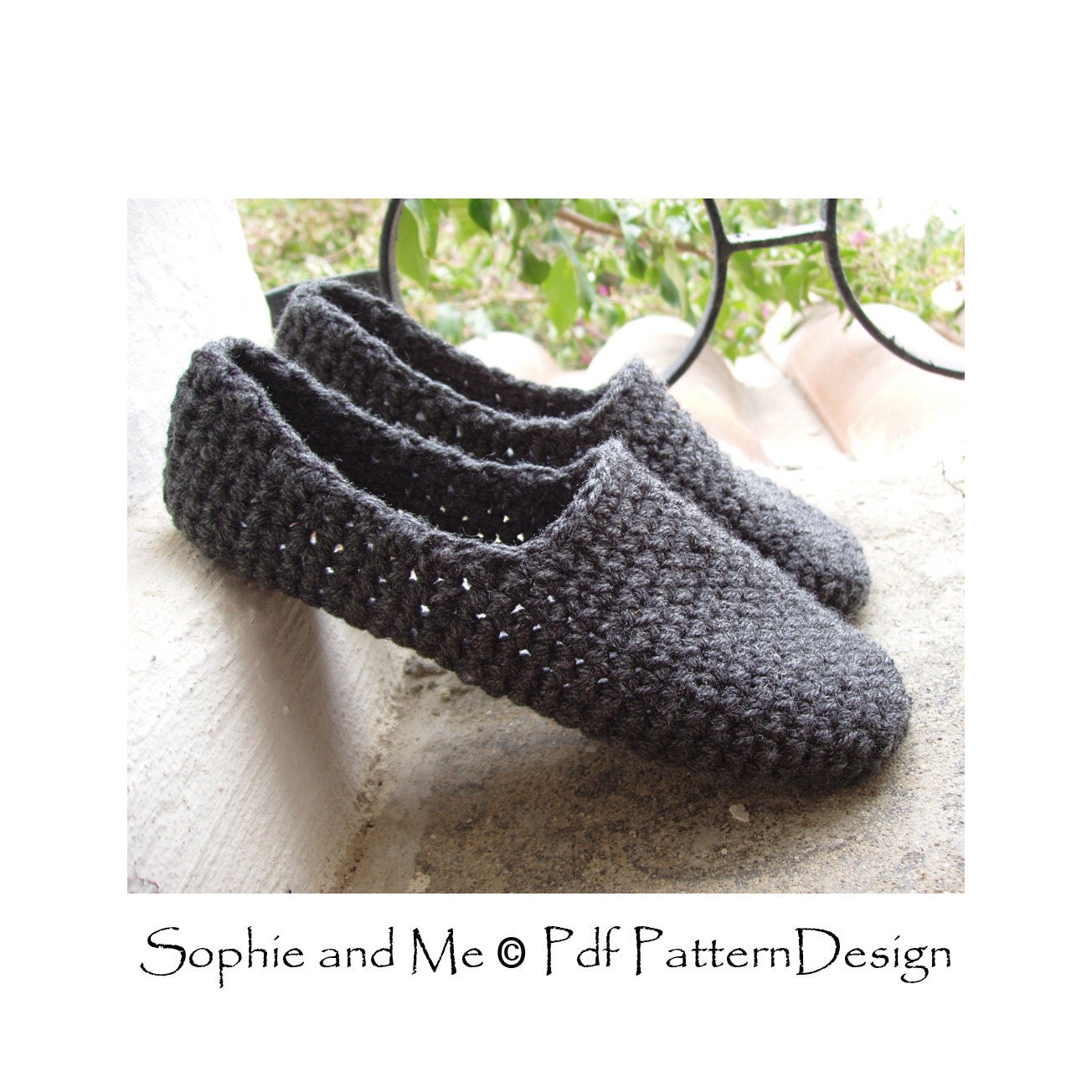 Plain Basic SC-Slippers Crochet Pattern Instant Download
