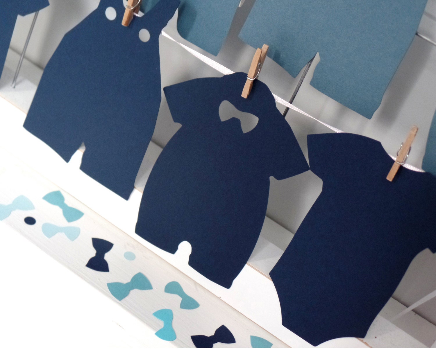 Baby Shower Onesie paper Cutouts Outfit Clothes by HelloSprout