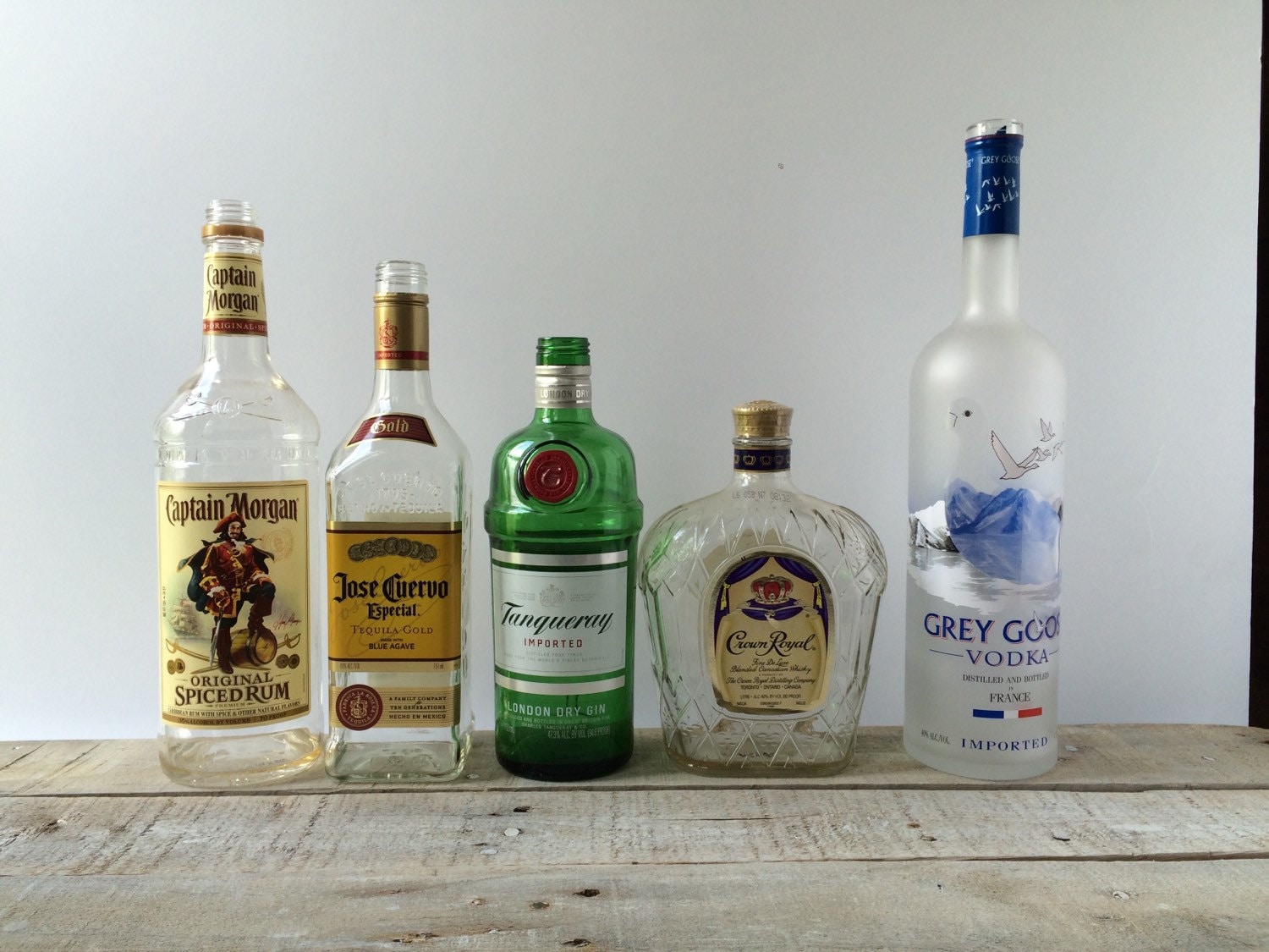 Empty Liquor Bottles