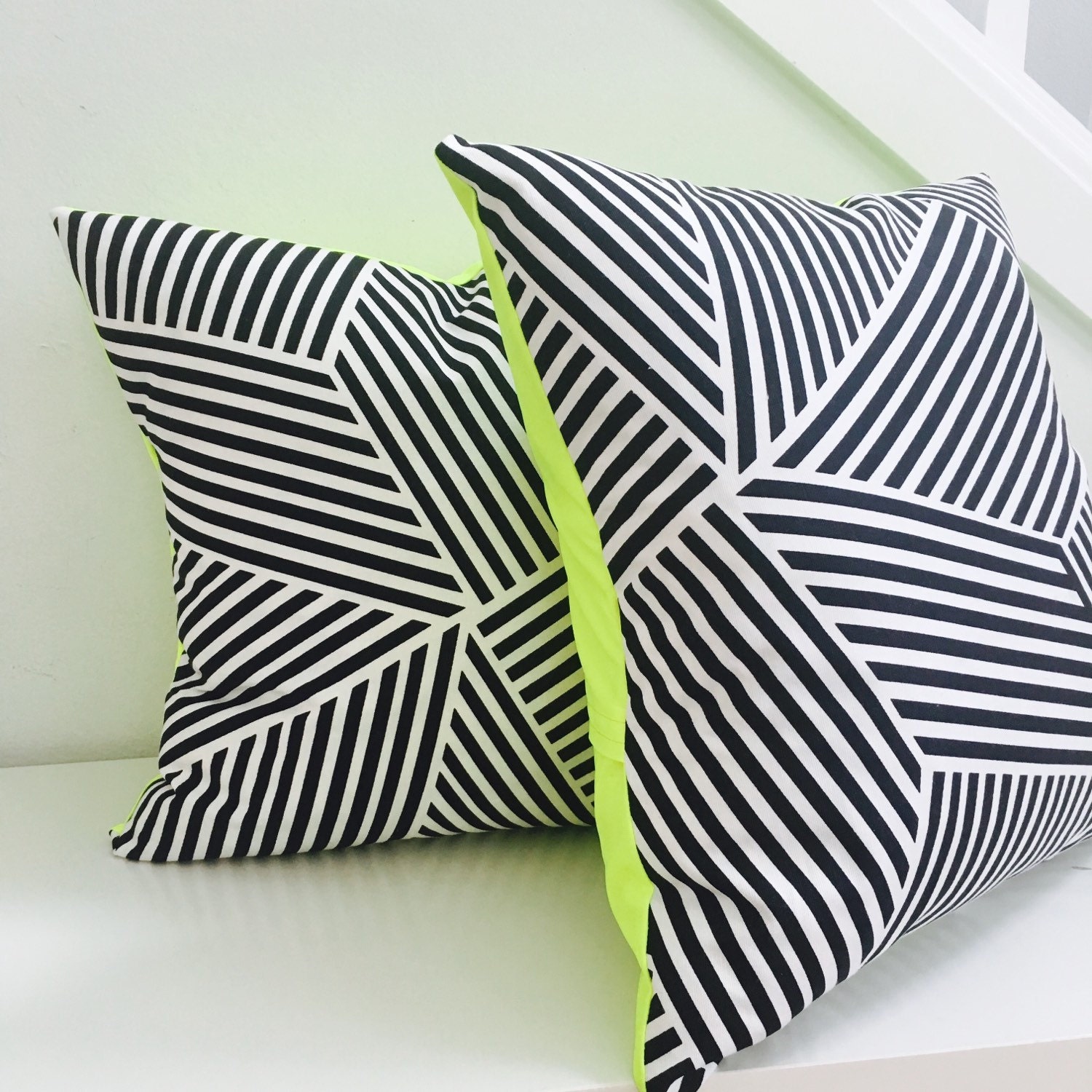 black and white pillow covers