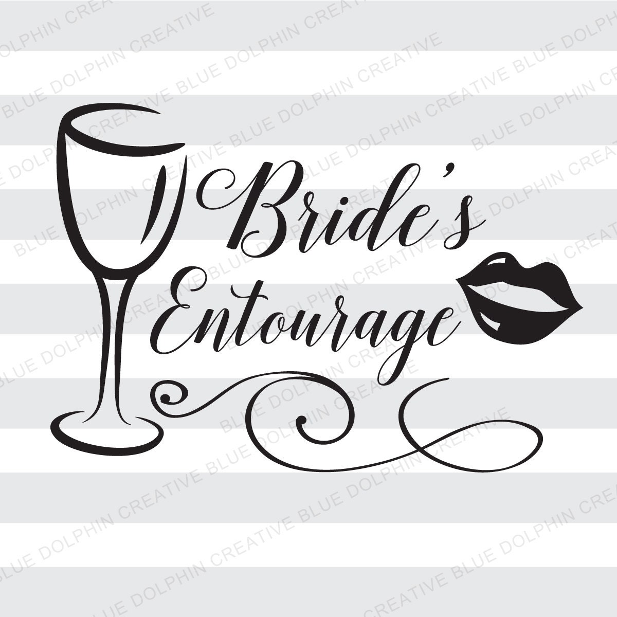 Download Bride's Entourage SVG pdf png / Bachelorette party