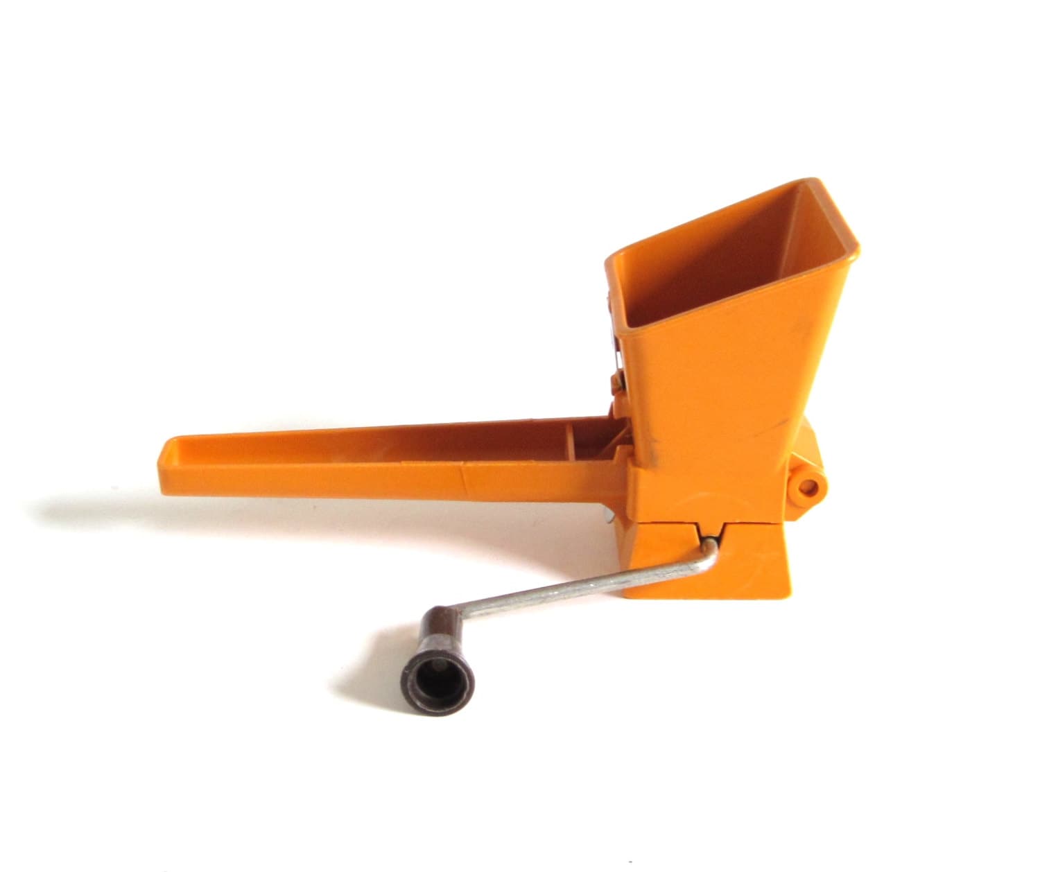 Mouli Parsmint Herb Grater Hand Crank Chopper Orange Plastic