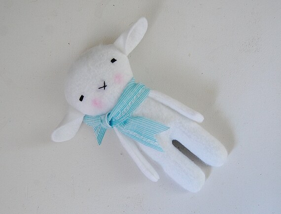 Lamb Plushie Stuffed Animal Toy Handmade Rag Doll by NawteaKittea