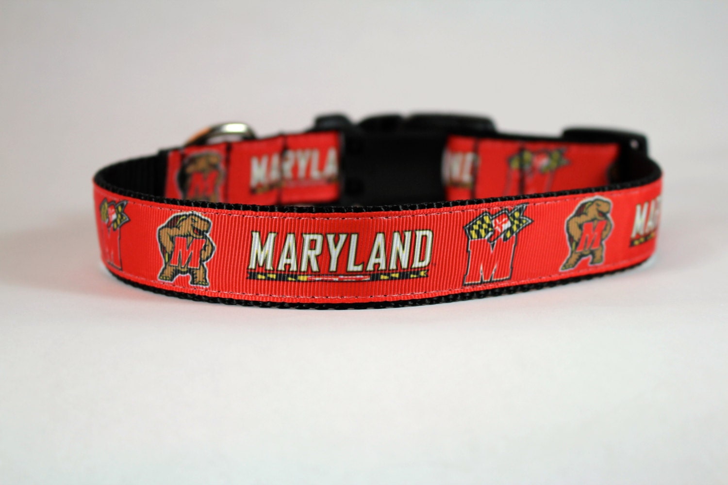 Maryland dog collar UMD inspired University of Maryland dog