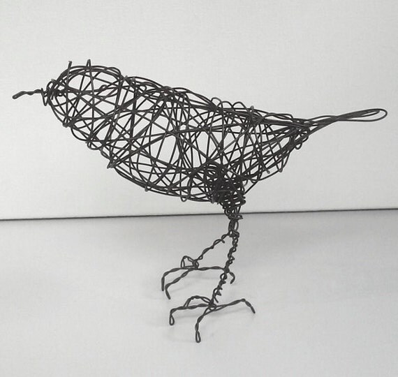 Original Handmade Wire Bird Sculpture MILAN