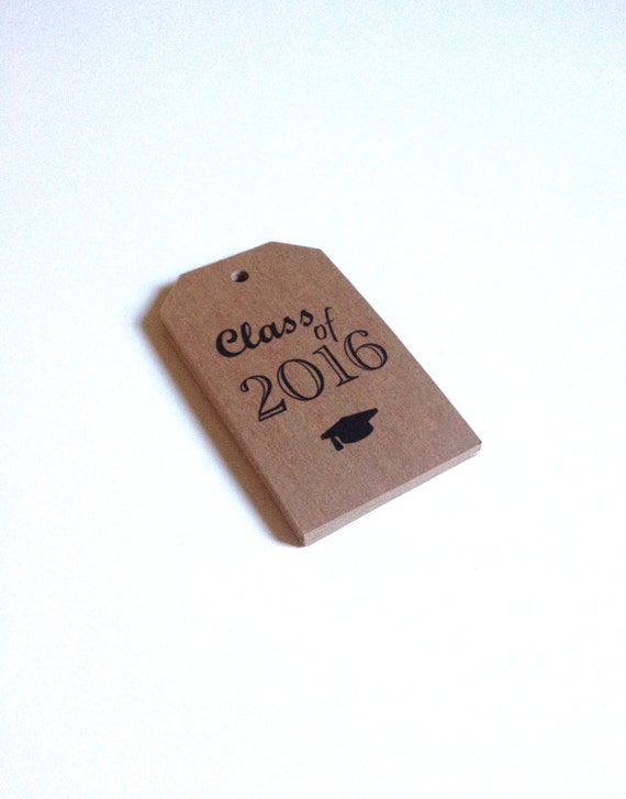 graduation party favor tags customized with your name and year