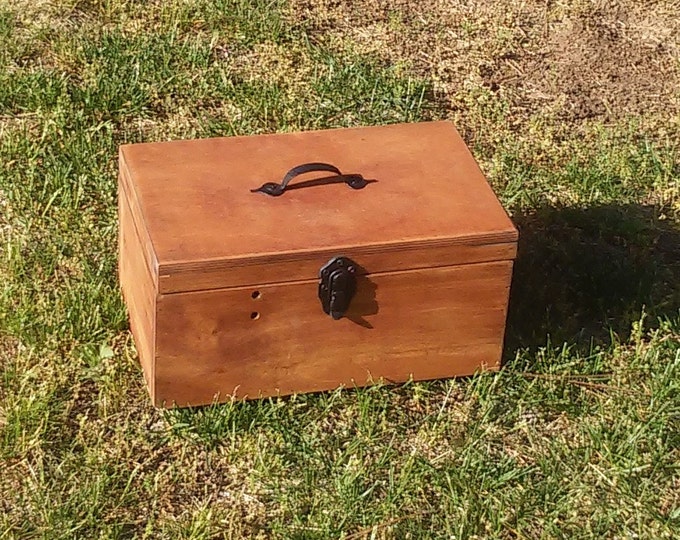 Handmade Wooden Tool Box - Wood Tool Chest