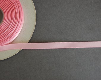 7yds - 1/4" Pink SF Satin Ribbon