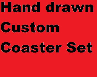 Build Your Own Hand Drawn Coaster Set
