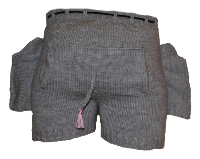 Valentines Man Naughty Elephant boxers, Gag Gift for Him, Knitted Funny Und...