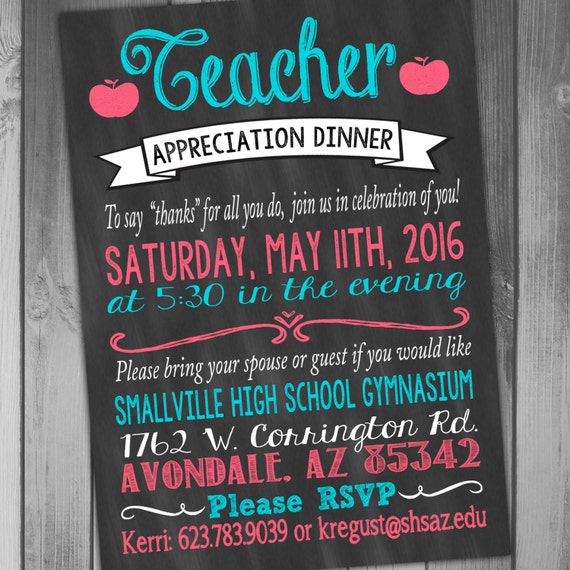 End Of Year Teacher Party Invitation 4