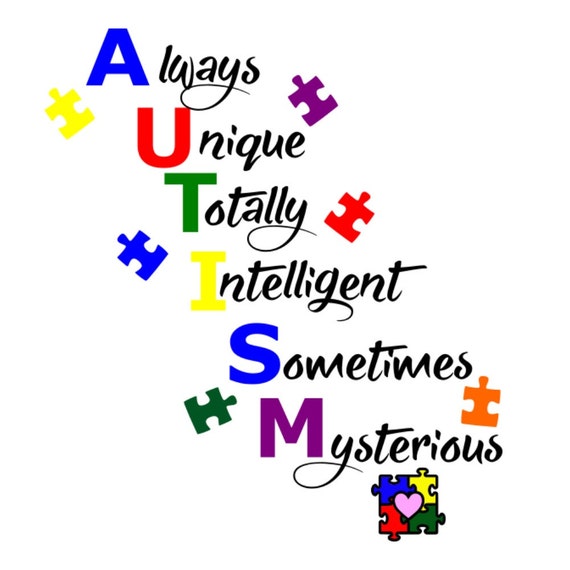 SVG Autism Unique Autism Quote Autism Awareness