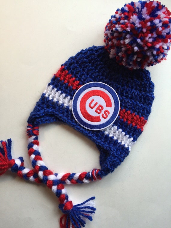 Chicago Cubs infant hat Chicago cubs baby beanie by nessjude16