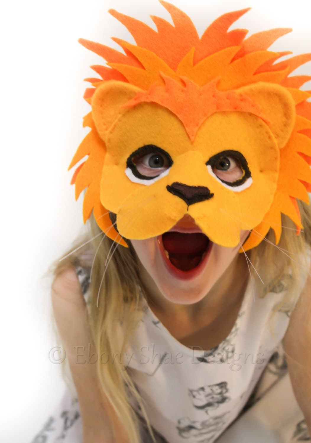 Lion Mask PATTERN. Kids Lion Costume Sewing Pattern.