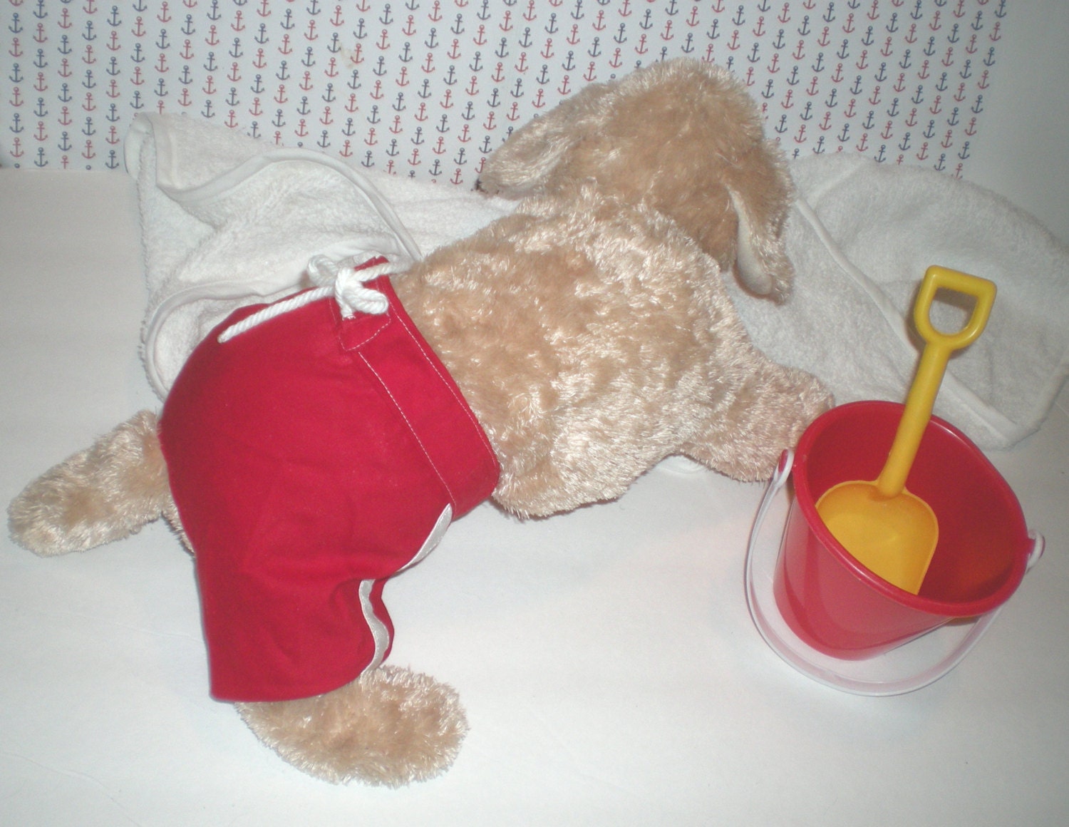 DOG SWIMMING TRUNKS Dog Red Swim Trunks Dog swimm wear