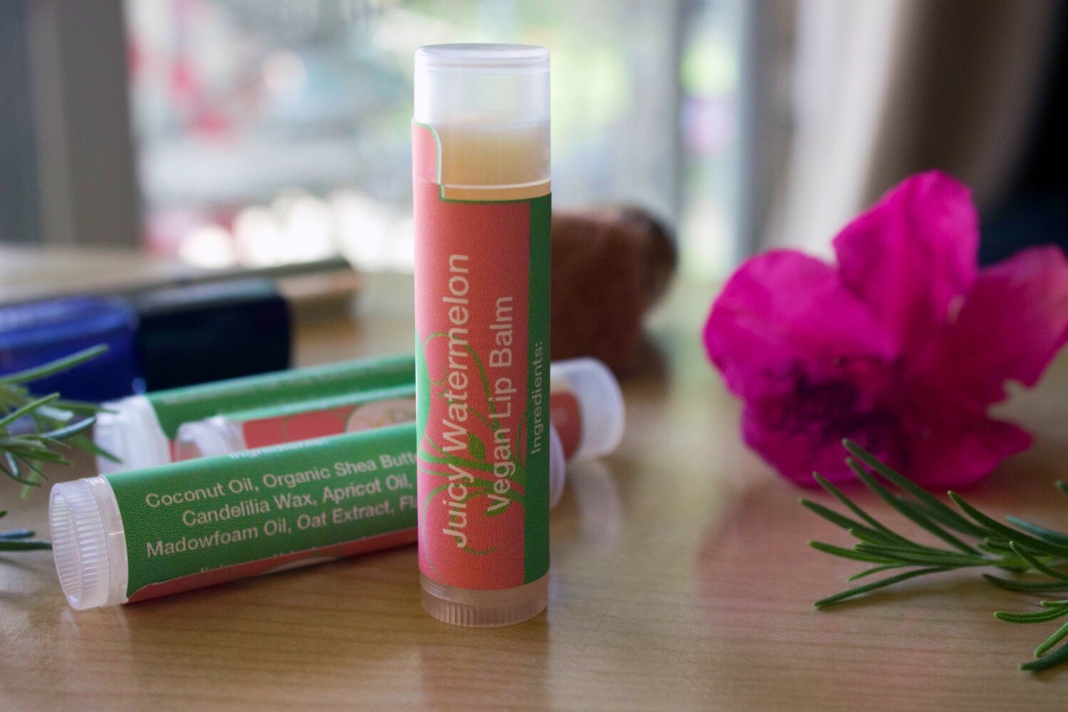 Watermelon Lip Balm Vegan Lip Balm Lip Butter Lip Salve