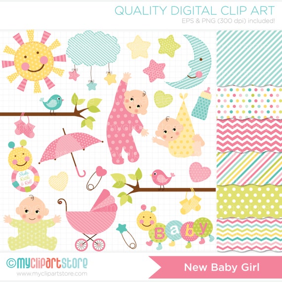 clipart new baby girl - photo #45