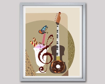Guitar Wall Decor music room decor music art guitar wall art music wall decor Guitar Wall Decor music room decor music art guitar wall art music wall decor
