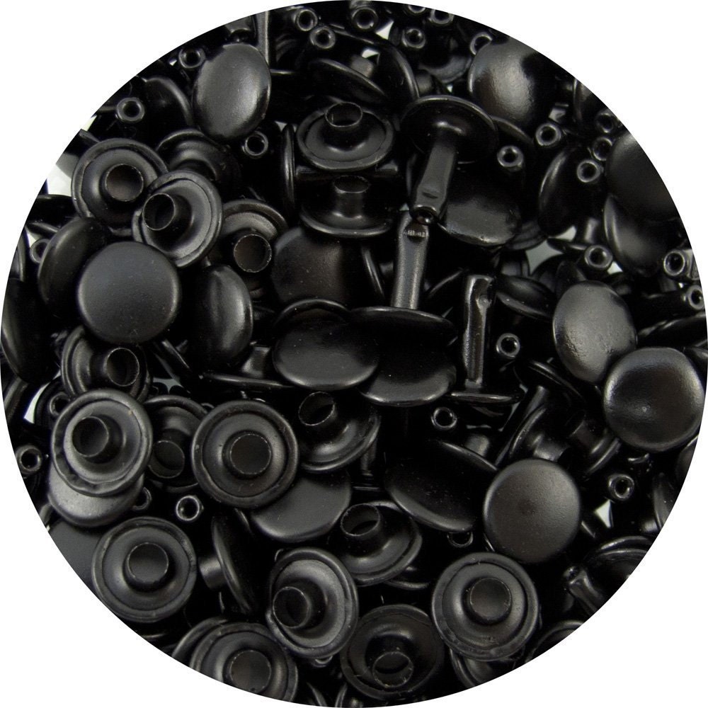 Black Large Double Capped Rivets 100 Pack 407137817