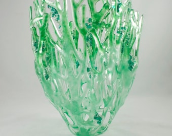 Shades of Green sea grass sculpture