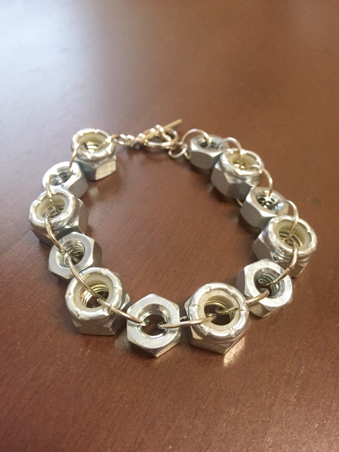 Nuts & Bolts Bracelet Hardware in the Style of Chainmaille