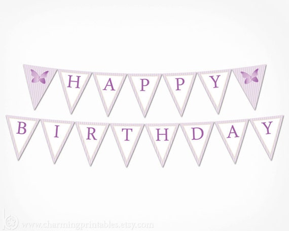 items-similar-to-butterfly-purple-birthday-banner-printable-instant