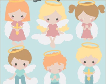 Angel Clipart -Personal and Limited Commercial Use- Angel Kids Digital Clipart
