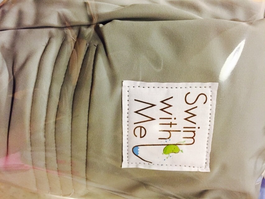 Coin Grey Solid Swim with Me Bathing Suit Fabric Water