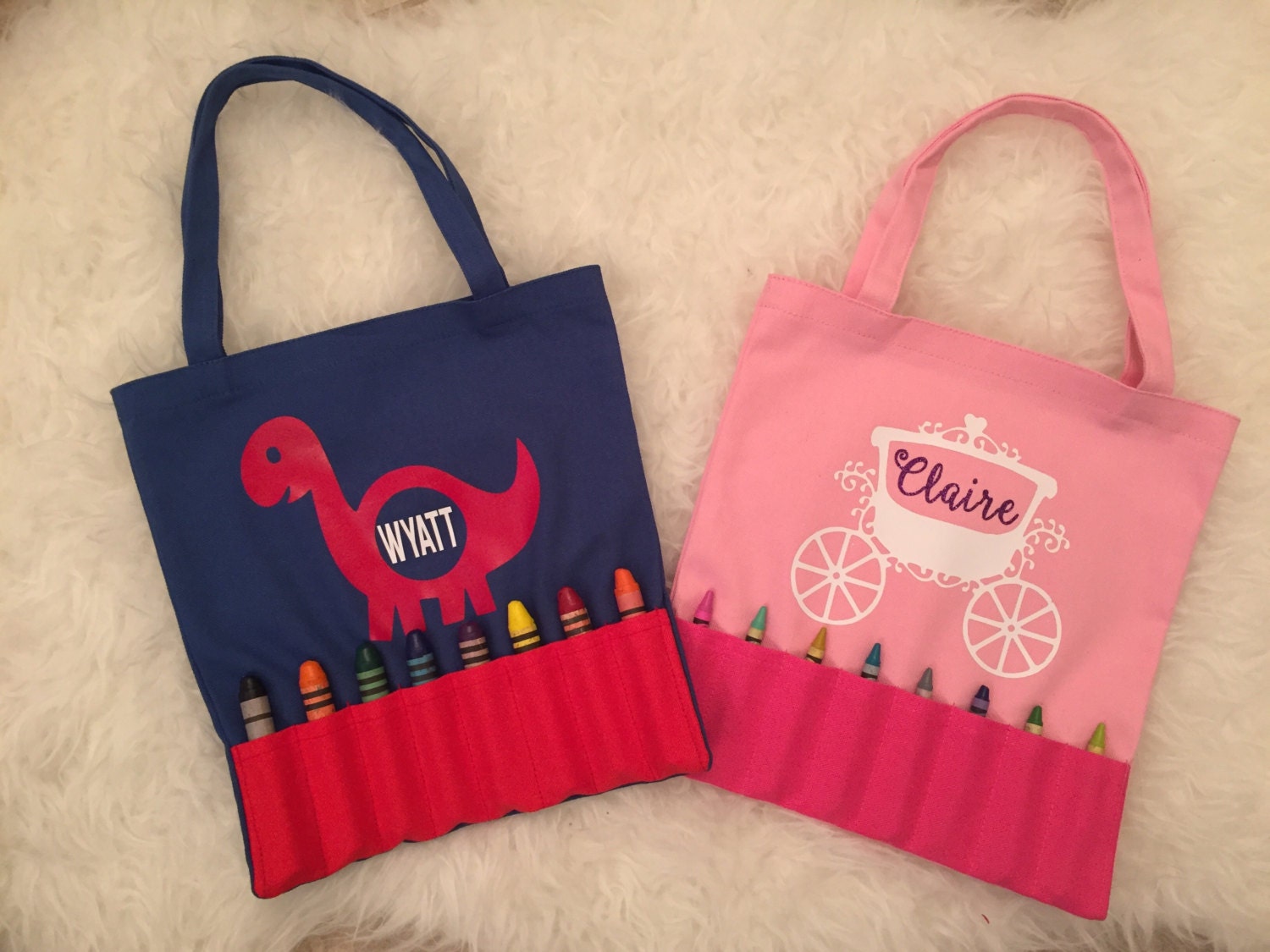 Crayon Tote Bag childrens tote bag color book crayons