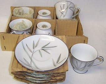 Noritake China 5191 BAMBINA DEMITASSE After Dinner Cups and Saucers, Set of Six