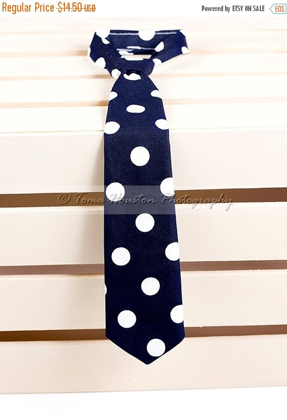 ON SALE Boy's Necktie Baby Child Navy Blue by Tomastutusandthings