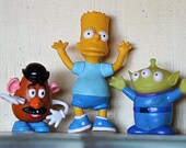 Vintage Disney Toys Toy Story Alien Potato Head Bart Simpson Lot of 3 Vintage Disney Toys Toy Story Alien Potato Head Bart Simpson Lot of 3