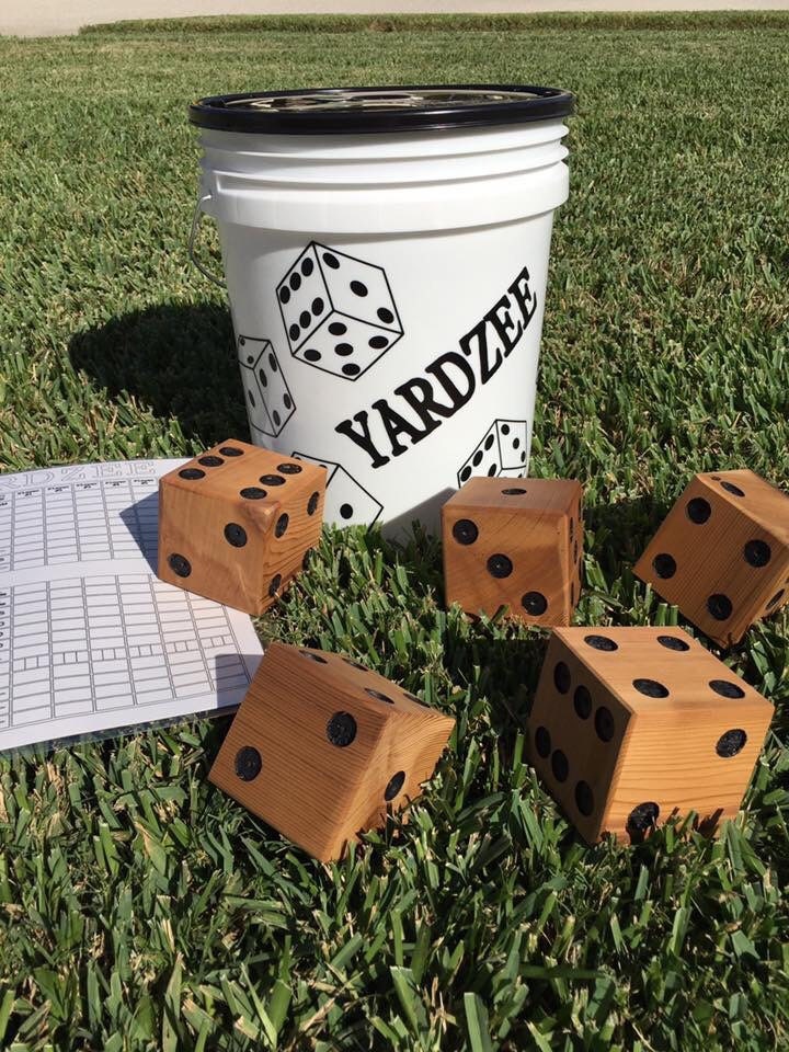 Yardzee with dry erase score card