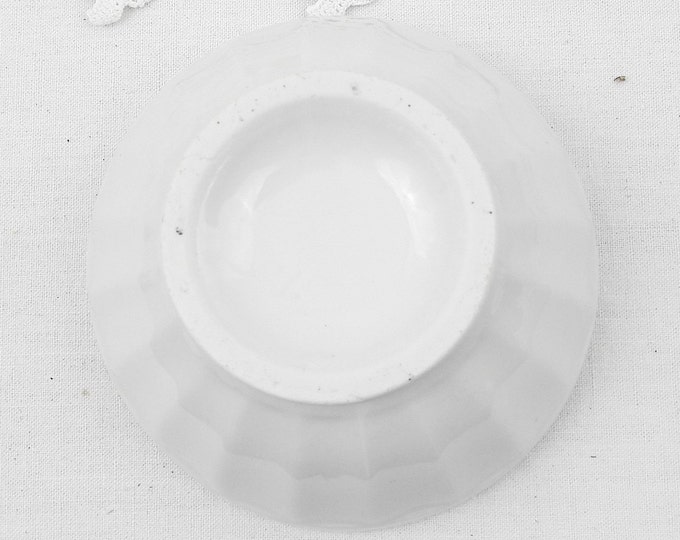 Small Vintage French Pure White Bone China Cafe au Lait Bowl, Coffee, Country Decor, Shabby, Chateau Chic, Coffee Bowl, Retro, Kitchen, Home