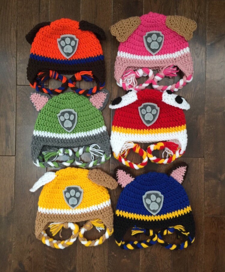 Paw Patrol Crocheted Hat
