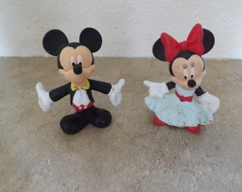 mickey and minnie dancing figurines