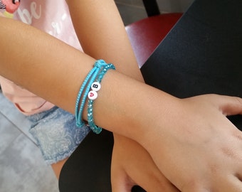 Baby Bracelet , Initial bracelet, Baby Name Bracelet, Baby Pearl Bracelet, Girls Name Bracelet, Baby Shower Gift, Name Bracelet