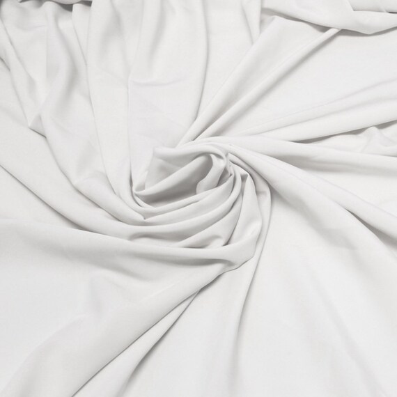 White Twill Stretch Woven Fabric 1 Yard Style 457 by StylishFabric