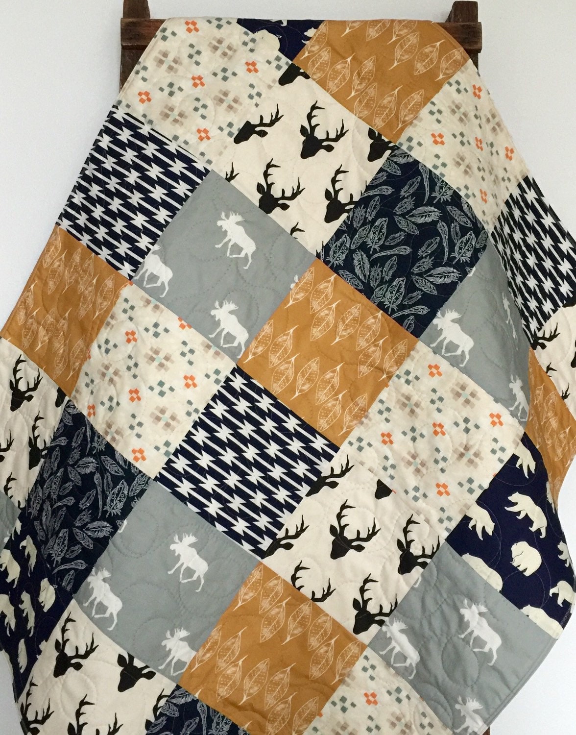 baby-quilt-boy-southwest-moose-woodland-buck-forest-by-coolspool