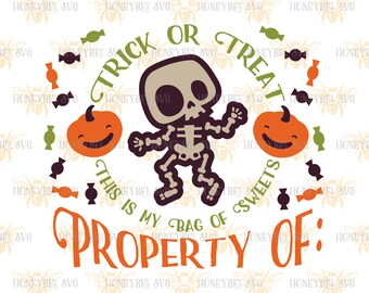 Silly Skeleton Candy Bag svg Halloween svg Halloween decor svg Treat Bag svg Trick Or Treat svg Silhouette svg Cricut svg eps dxf Fall svg