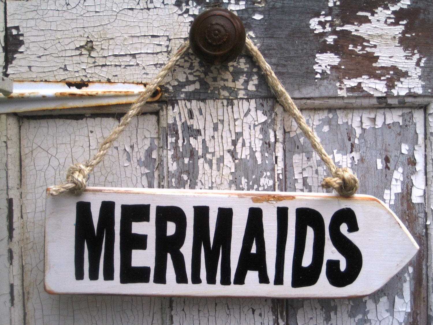 Mermaid Beach Sign Reclaim Wood Mermaid Rustic Mermaid Sign