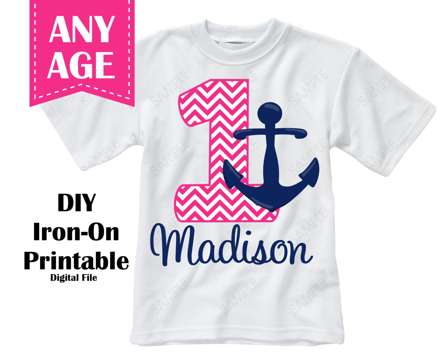 SALE Printable Anchors Away Nautical Birthday Iron On sale-printable-anchors-away-nautical-birthday-iron-on