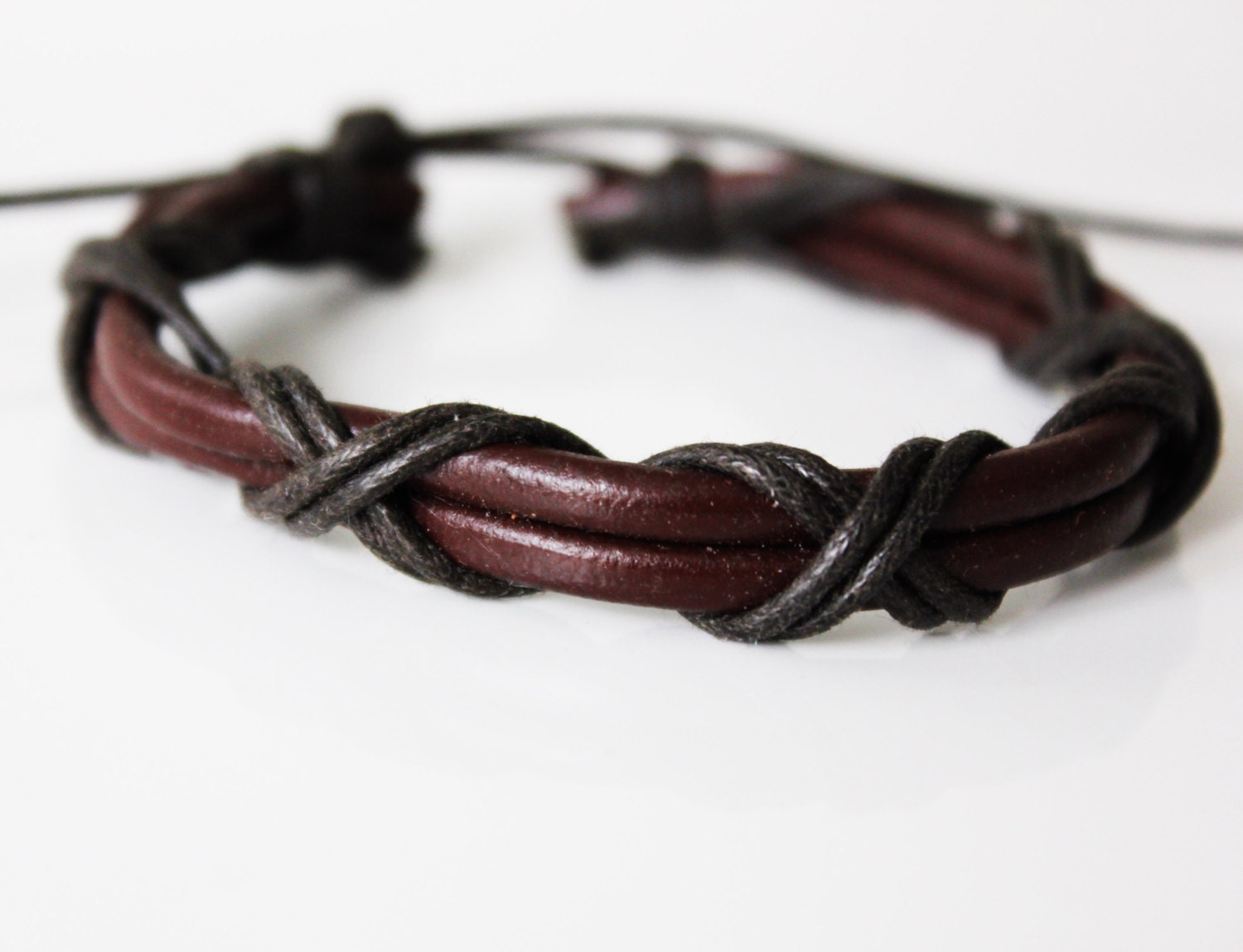 Men's Leather Bracelet Friendship Bracelet Men's by BesideTheCloud