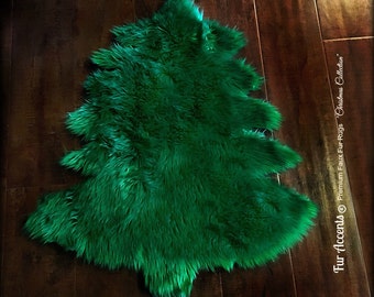 christmas tree skirt shaggy faux fur scalloped by furaccents christmas tree skirt shaggy faux fur scalloped by furaccents